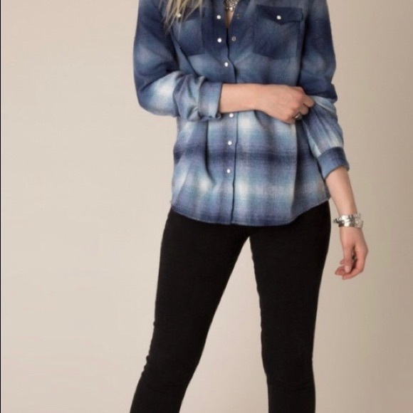 Ombré Flannel Shirt - Picture 2 of 6